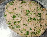 A picture of step 1 of Methi parantha.