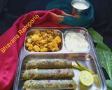 પાલક નાં પરાઠા સાથે સુકી ભાજી (Palak Paratha Suki Bhaji Recipe In Gujarati) રેસીપી સ્ટેપ5ફોટો