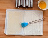 Foto del passaggio 1 della ricetta Cannoli di pasta fillo con crema alle Mandorle