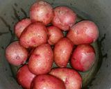 A picture of step 1 of Smashed Vinegar & Salt Crispy Potatoes.