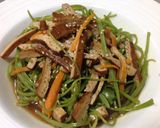 空心菜梗絲炒豆乾 （素-台式小菜）的食譜步驟3照片