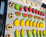 รูปขั้นตอนการทำที่ 1 ของ คุ้กกี้ / บิสกิต ผลไม้ cookie / biscuit