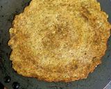 A picture of step 3 of Moong dal chilla.