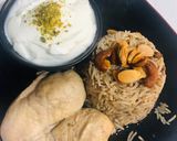 صورة لخطوة 2 من وصفة تطبيقة رز مع لحمة على دجاج