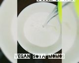 A picture of step 1 of Vegan cheesy momo.