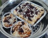 Foto langkah ke 5 dari resep Puding Roti Lipat Keju.