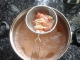 Spaguettis con gambas y espinacas
