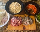A picture of step 2 of Bánh đúc with Shrimp and Pork Filling.