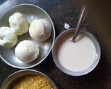 A picture of step 1 of Fried ice cream.