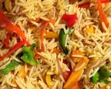 Stir fried vegetable rice and pan grilled beef recipe step 2 photo