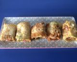 Foto del paso 6 de la receta Rollitos de calabacín rebozado y relleno