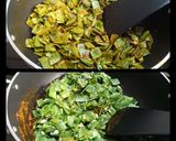 A picture of step 2 of Dry Sem Sabzi (Flat beans).