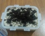 Foto langkah ke 5 dari resep Oreo Blueberry Cheesecake Simple.