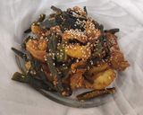 आलू  भिंडी की सूखी सब्जी (Aloo bhindi ki sookhi sabzi recipe in hindi) रेसिपी चरण 6 फोटो