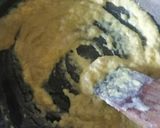 A picture of step 3 of Khoya kesar peda.