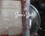 A picture of step 1 of Safflower Tea.