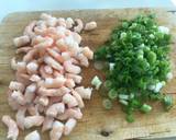 Creamy spring onion prawns with parsley rice recipe step 2 photo