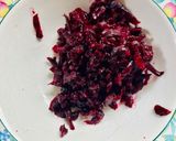 A picture of step 1 of Salad - appetizer of baked beetroot and cheese.