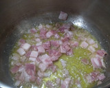 Foto del paso 2 de la receta: Guisantes con bacon y cebolla