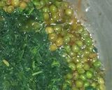A picture of step 4 of Methi Matar pulaw.
