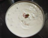 A picture of step 4 of Kesar Pista Shreekhand.