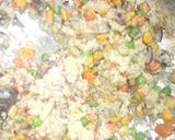 A picture of step 3 of Veggies scrambled egg.