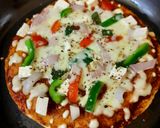 A picture of step 7 of Pizza Paratha or Desi Pizza, without oven.