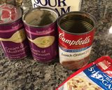 A picture of step 6 of Beef Stroganoff.