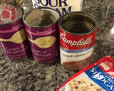 A picture of step 6 of Beef Stroganoff.