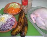 Foto del paso 1 de la receta: Pollo relleno con Cambur y Cebolla