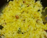 A picture of step 3 of Mavinakayi Chitranna (Raw mango rice).