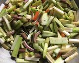 A picture of step 3 of Lentil Fritters in mix Vegetable Curry.
