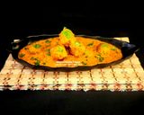 A picture of step 7 of Raw Banana Sweet Potato Kofta Curry.