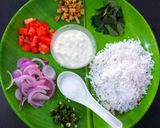 A picture of step 2 of Onion Curd Idli.