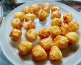 รูปขั้นตอนการทำที่ 3 ของ จีบกุ้งทอดราดสลัดงาญี่ปุ่นไข่กุ้ง 🥗/ Deep-fried shrimp dumplings with tobiko in sesame salad 🥗