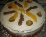 Foto del paso 1 de la receta: Torta de chocolate con crema y durazno