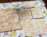 A picture of step 4 of Ravioli Filled with Ricotta, Gorgonzola, Walnuts, Sage, and Ricotta Salata.