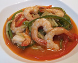 Foto del paso 9 de la receta: Tallarines de verduras con gambas en su salsa