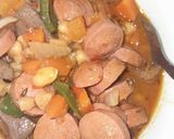 A picture of step 3 of Liver and Sausage sauce.