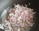 A picture of step 2 of Mutton green qorma.