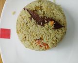 A picture of step 5 of Veg Pulao.