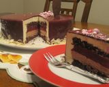Málnás - rumos - csokitorta recept fázis 12 fotója