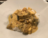 A picture of step 6 of Paneer, Aubergine & Cashew Curry.