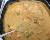 A picture of step 5 of McPhee's Coconut and Bell Pepper King Prawn Curry.