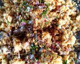 A picture of step 7 of Chicken Chiquita, Chickpea Peanut Galette.