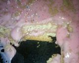 A picture of step 2 of Pink No Bake MilkTart.