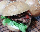 Foto langkah ke 7 dari resep Burger Bun Gandum.