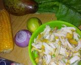 A picture of step 1 of Chicken avocado salad.