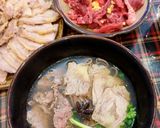 Hình bước làm 4 của món Phở bò tái chín