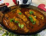 A picture of step 5 of Chicken 🐔 seekh kabab curry.
